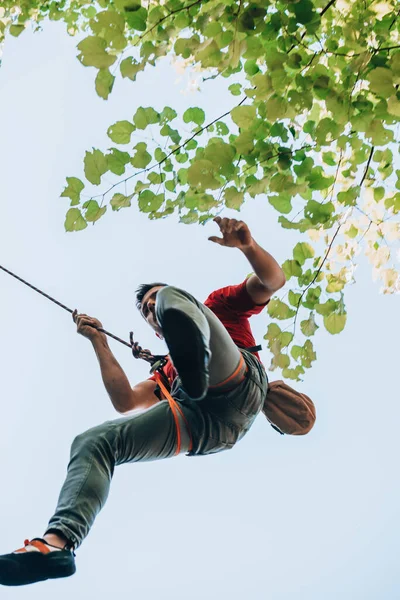 Escalada Natureza Fitness Livre Estilo Vida Ativo Desportos Radicais Atleta — Fotografia de Stock