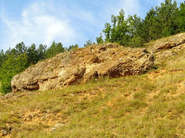 Detail Van Een Bergklif Met Rots Oude Berg Zuidoosten Servië — Stockfoto