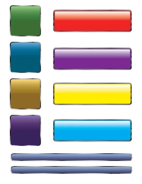 renkli düğmeler kümesi. Web Tasarım