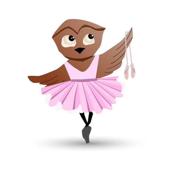 Bale terlik tutu ve kalpleri tatlı baykuş