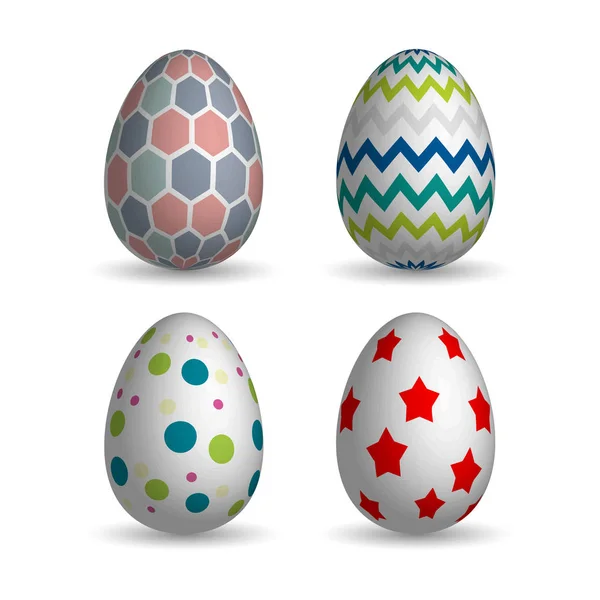 set gerçekçi Paskalya yortusu yumurta