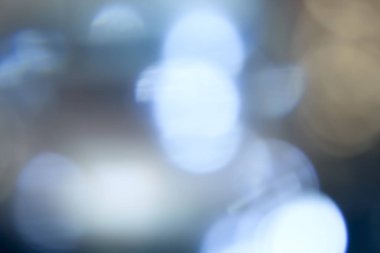 Soyut mavi bokeh, mavi parlak arkaplan, bulanık