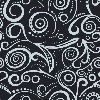  Siyah arkaplanda beyaz açılış deseni, pürüzsüz arkaplan.