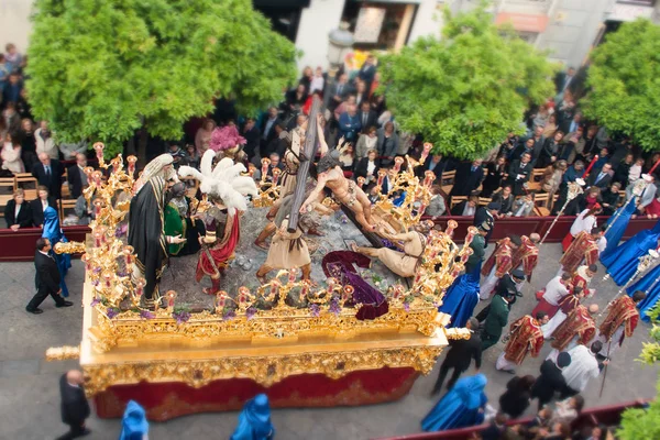 Semaine Sainte Espagne Procession Christ Exaltation Espagne Jerez Avril 2019 — Photo