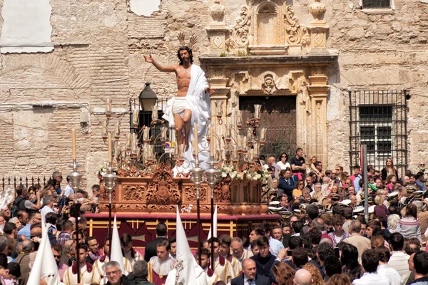 Settimana Santa Spagna Processione Della Confraternita Della Santa Resurrezione Nostro — Foto Stock