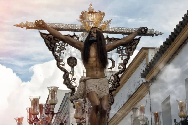 Semana Santa España Procesión Cristo Fin España Jerez Abril 2019 —  Fotos de Stock