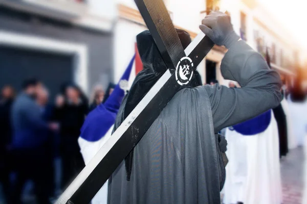 Procesiones Tradicionales Semana Santa Las Calles España —  Fotos de Stock