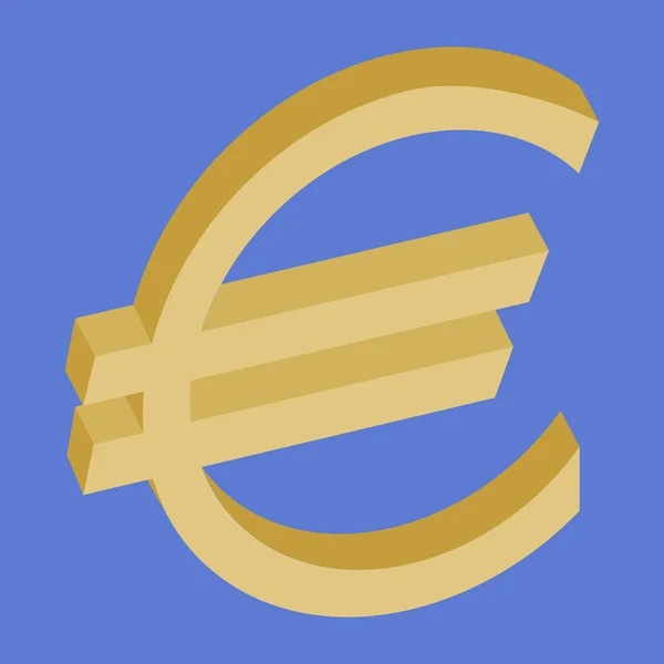 Signo de símbolo euro — Vector de stock