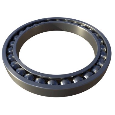 Beyaz arka plan üzerinde closeup izole rulman