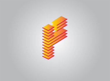 Ft Harf Logosu Tasarım Şablonu F 3d monogram