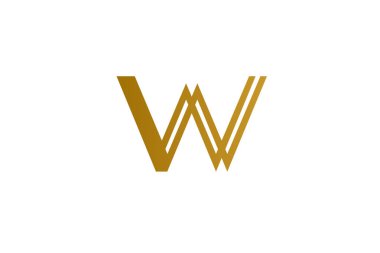 Wn Harf Logosu Tasarım Şablonu Vector W N monogramı