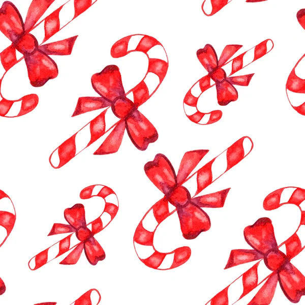 Sulu Boya Noel ve yeni yıl süslemeleri seamless modeli