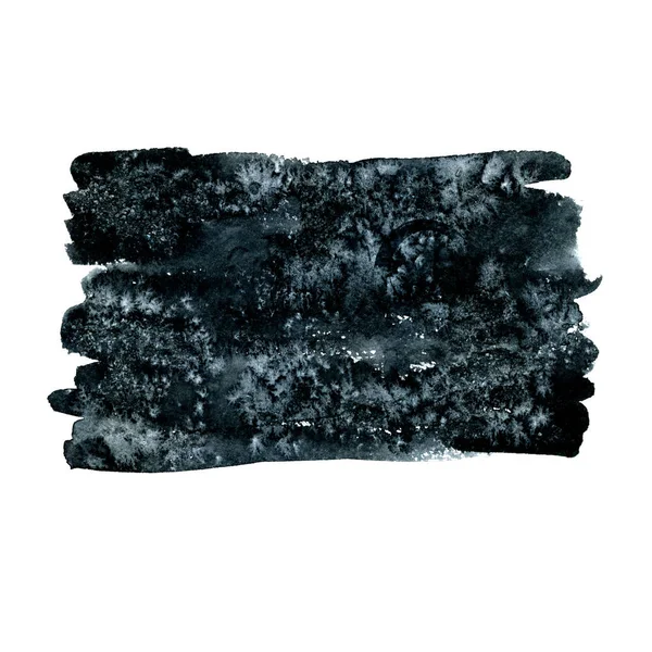 Grunge doku retro etkisi ile siyah suluboya mürekkep banner — Stok fotoğraf