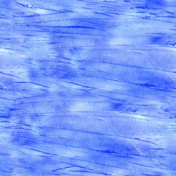 Akvarelu modré bílé tahy rukou texturu nakreslené papíru. — Stock fotografie