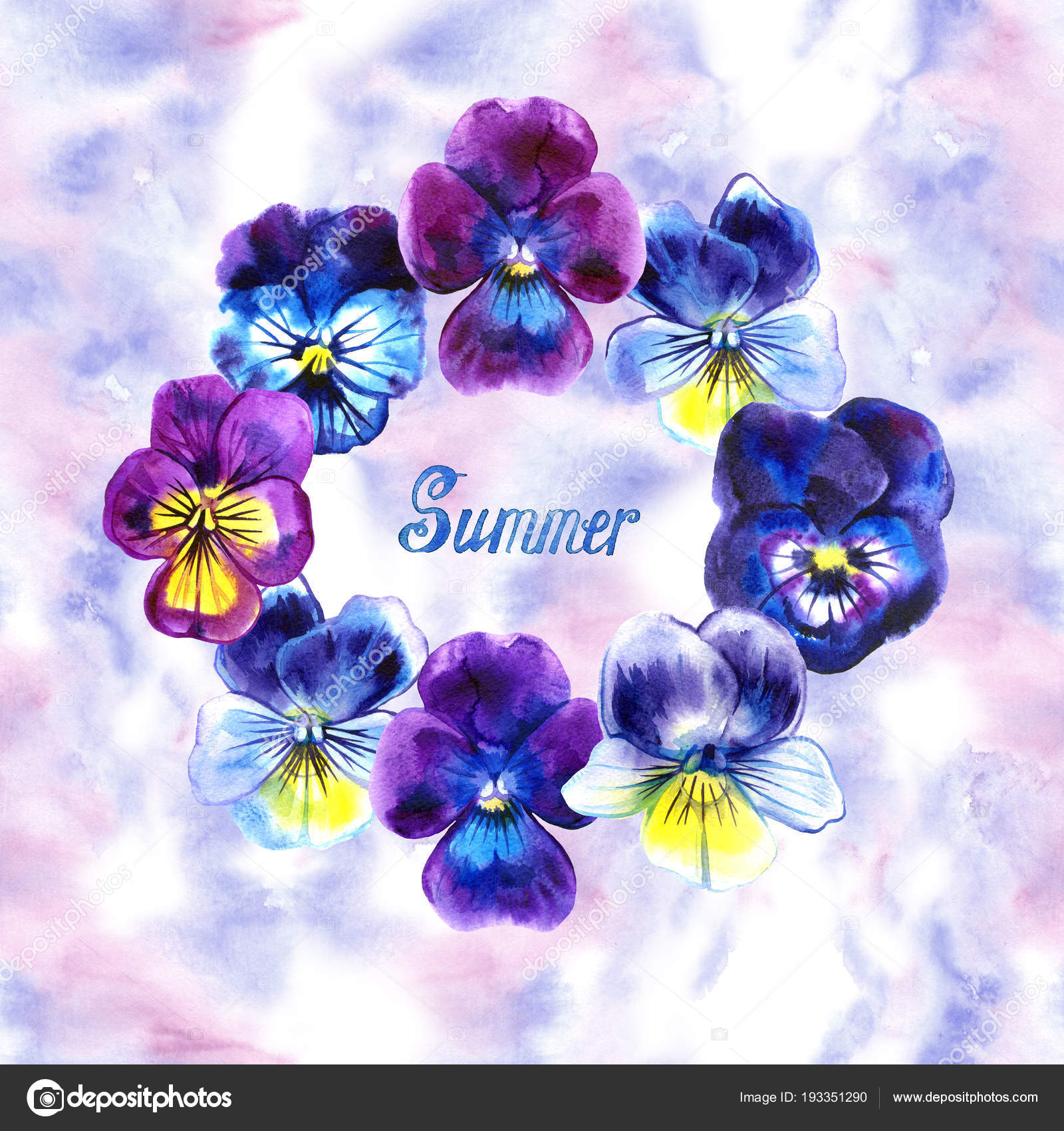Summer flower screensavers | Botanical sketch. Watercolor ...