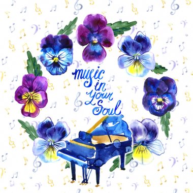 Yaz konser caz ve Blues Müzik Festivali. Afiş arka plan şablonu.