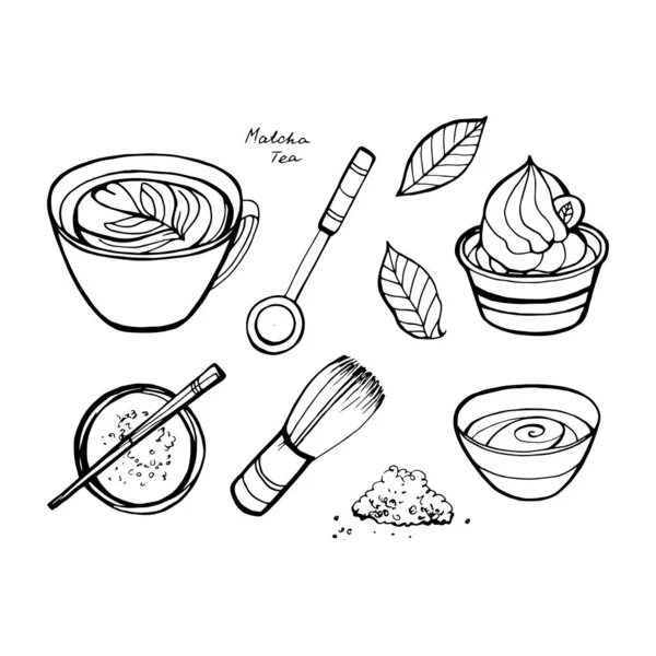 抹茶ラテ Vector Art Stock Images Depositphotos