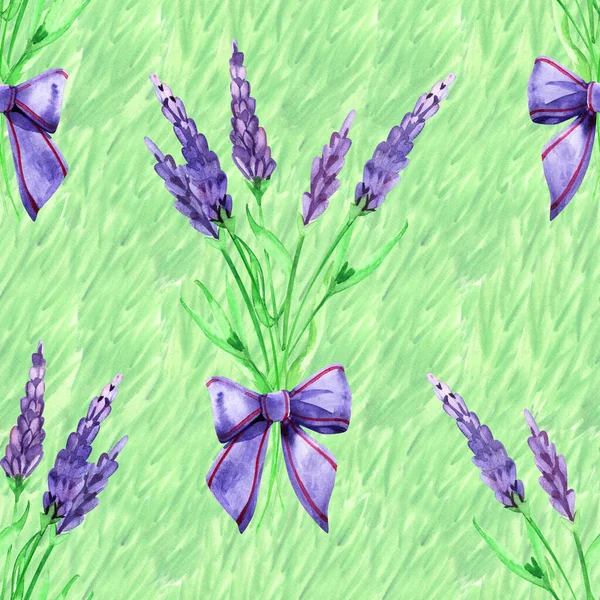 Bezproblémové letní květinové vzory. Pozadí malované akvarel. — Stock fotografie