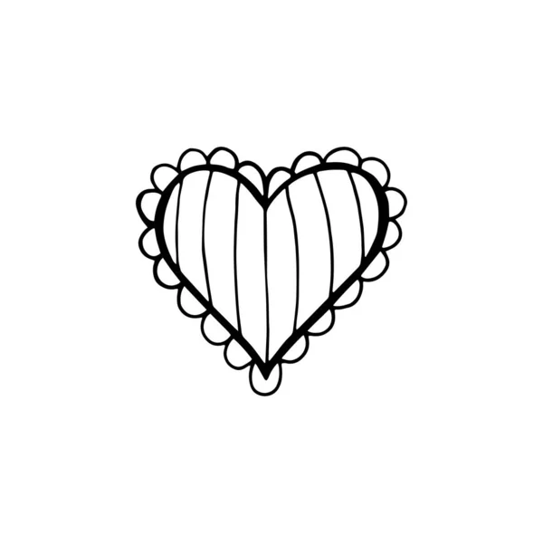 Различные графические векторные иллюстрации сердца дизайн изолирован на белом фоне . — стоковый вектор