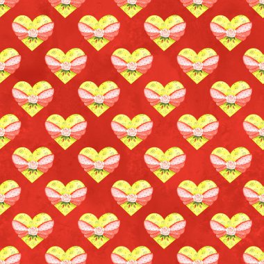 Kalpte sorun yok. Sevgililer Günü İllüstrasyon geçmişi.