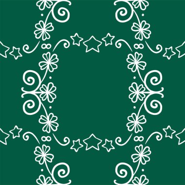 St. Patrick s gün arka planda yeşil renkler. Seamless modeli. Vektör çizim.