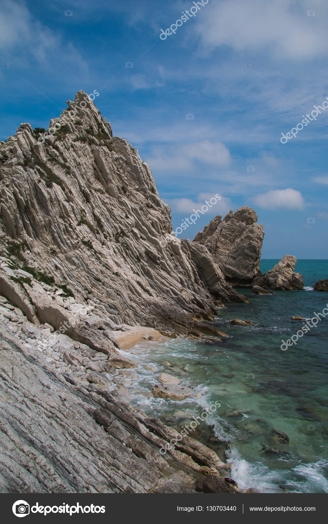 Vista Della Spiaggia Due Sorelle La Spiaggia Delle Due