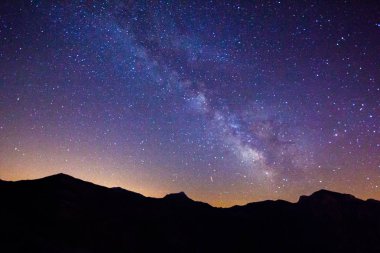 Samanyolu monti Sibillini Milli Parkı içinde