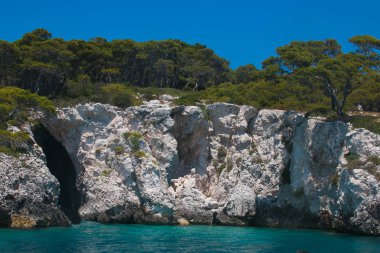 Mağara üzerinde Adası, San Domino Gargano Milli Parkı: Tremiti Adası
