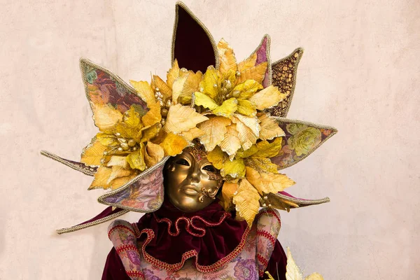 意大利菲波奇卡斯蒂吉翁 2018年1月28日 美丽的面具 狂欢节的象征 — 图库照片
