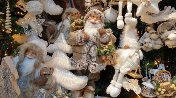 Viena Austria Diciembre 2018 Santa Claus Árbol Navidad Famoso Mercado — Foto de Stock