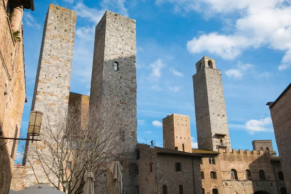 San Gimignano Uma Pequena Cidade Medieval Toscana Famosa Por Suas — Fotografia de Stock