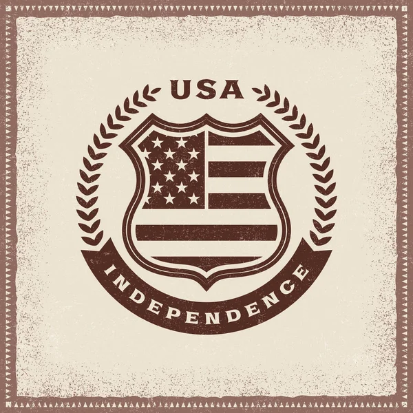Vintage bağımsızlık etiket — Stok Vektör
