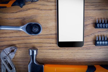 Atölye küme. Tablo veya zemin Araçlar.