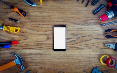 Atölye küme. Tablo veya zemin Araçlar.