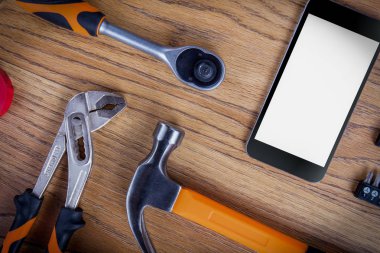 Atölye küme. Tablo veya zemin Araçlar.