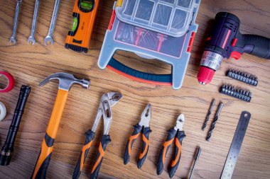 Atölye küme. Tablo veya zemin Araçlar.