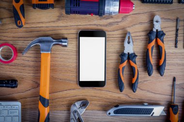 Atölye küme. Tablo veya zemin Araçlar.