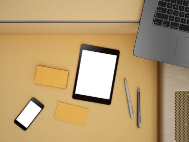 Tabletli ve akıllı telefonlu dizüstü bilgisayar