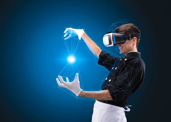 Chef de realidade virtual. HD foto . — Fotografia de Stock