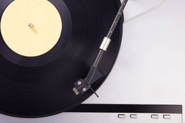 Vinil retro cep telefonu. Retro audio Studio.