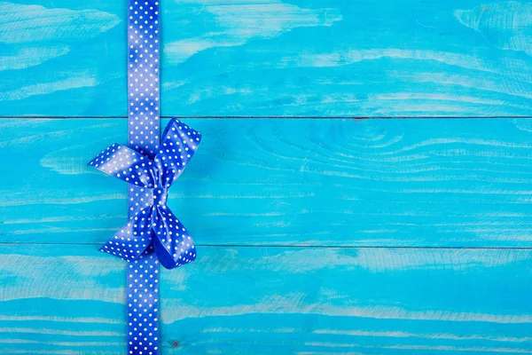 Alte hölzerne Hintergrund gebürstet in blauen Planken mit schönen b — Stockfoto