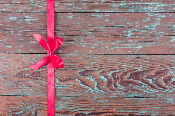 Old wooden background of brushed in blue planks with beautiful b — Stock Photo, Image