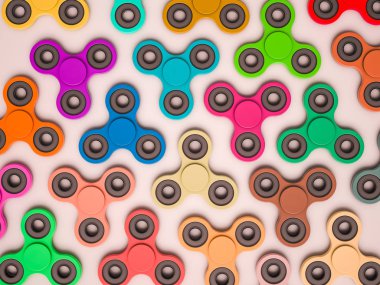 Grup kıpırdamak spinner stres giderici oyuncak renkli
