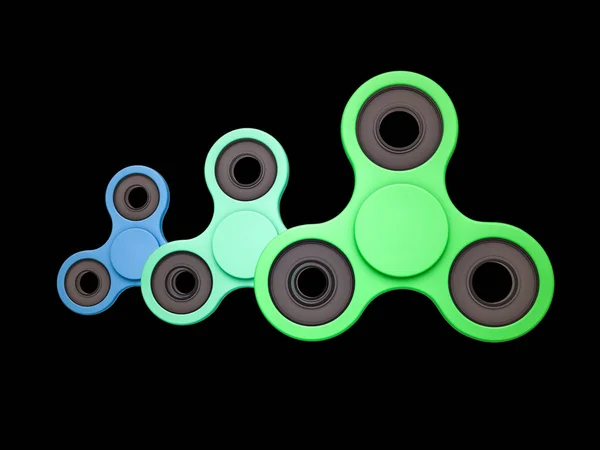 Grup kıpırdamak spinner stres giderici oyuncak renkli — Stok fotoğraf