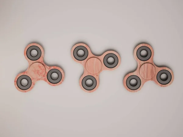 Grupo fidget spinner stress aliviando brinquedo colorido — Fotografia de Stock