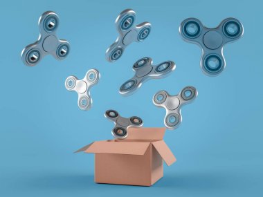 Grup kıpırdamak spinner stres giderici oyuncak renkli. T dışında uçar