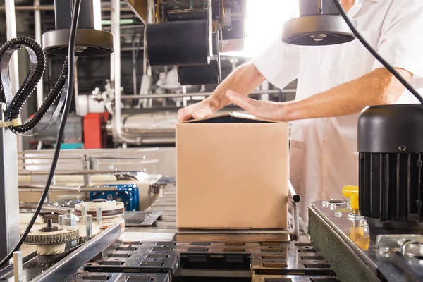 Food Production Conveyor Machine — Stock Photo, Image