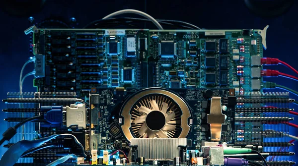 Berendezés Gépek Gyártására Bányászati Cryptocurrency Bitcoin Bányászat Számítógép Számítógép Áramkör — Stock Fotó