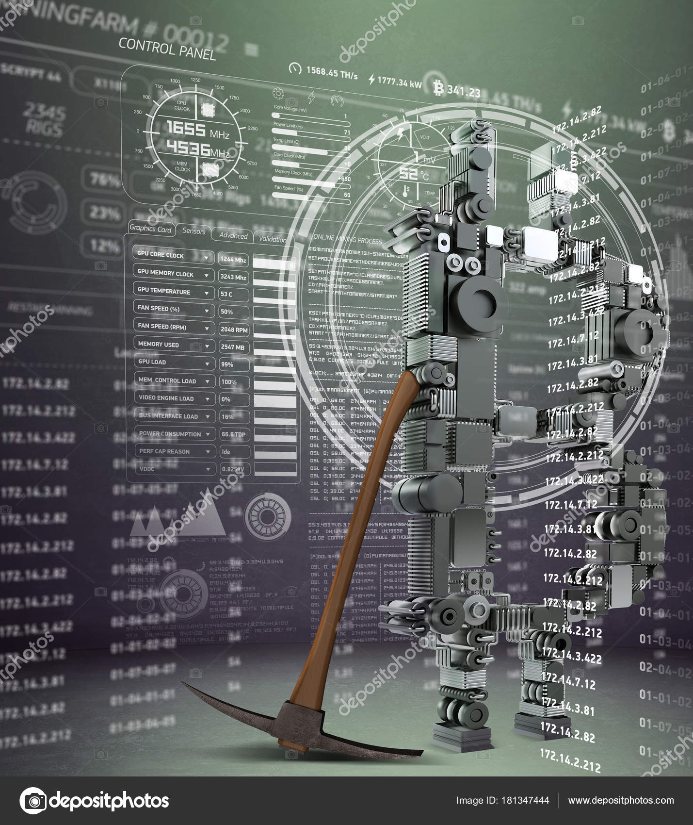 virtual cryptocurrency mining