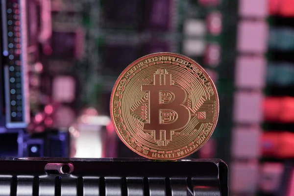 Geräte Und Maschinen Für Den Abbau Von Kryptowährungen Bitcoin Mining — Stockfoto
